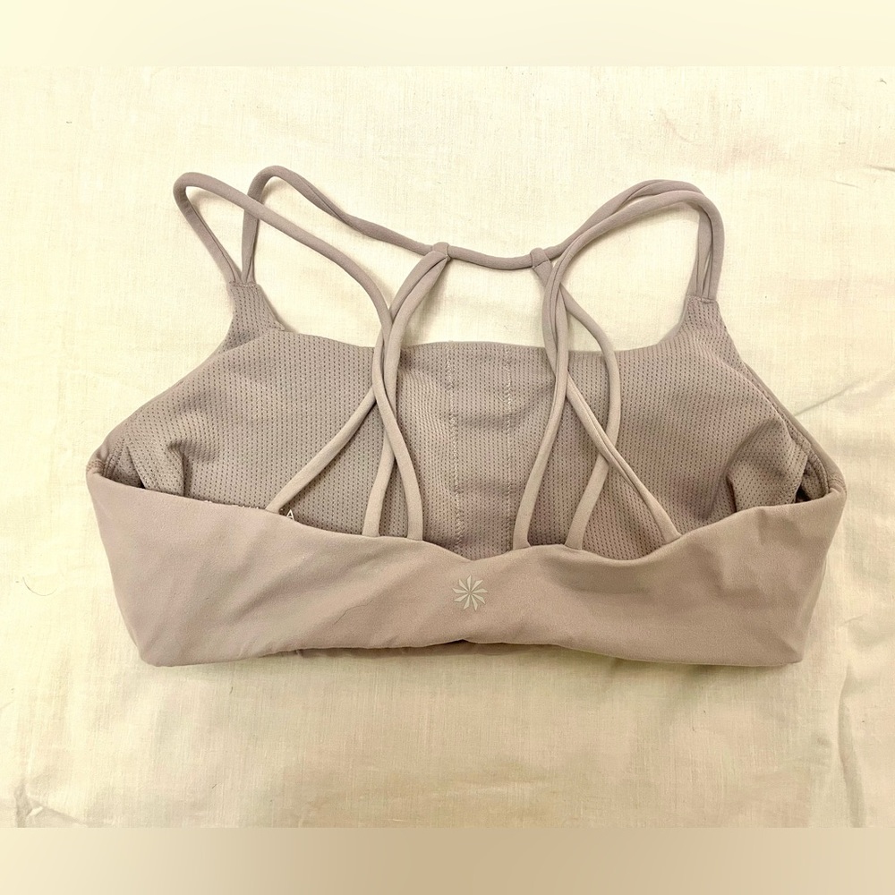 Lavender Athleta Cross-Back Sports Bra - Picture 2 of 2